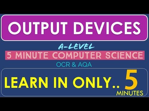 Tutorial 6 Output Devices 3d Printers Monitors Actuators Ocr Aqa