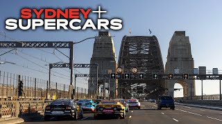 Stunning Sights of Supercars Crossing The Iconic Sydney Harbour Bridge