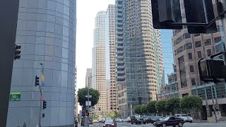 Walking tour of Downtown Los Angeles skyscrapers