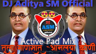 तुला माणसात आणलया कोनी _ Tula Mansat Aanlaya Koni Mazhya Bhiman Active Pad Mix DJ Aditya SM Official