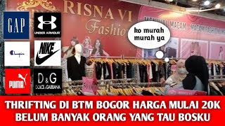 THRIFTING DI BTM BOGOR HARGA MULAI 20K BELUM BANYAK ORANG YANG TAU #thrifting  #bogor #btm