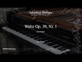 J.Brahms: Waltz Op. 39 No. 1, in B Major, for Piano