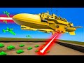 Defending vs The Biggest BOSS AIRSHIP Ever Made in Ravenfield (Green Army Men)