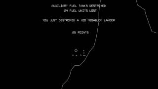 Arcade Game: Lunar Lander (1979 Atari)