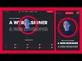 Animated Portfolio Website using HTML CSS and Javascript | STEP BY STEP