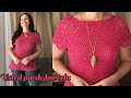 Blusa Tejida a Crochet que Enamora a Primera Vista💝Ajustable a Todas las Tallas y Tipos de Cuerpo