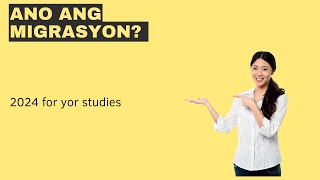 Ano ang migrasyon? pagkakaiba-iba ng uri ng migrasyon Tapat na Video