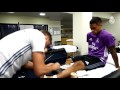 Here's how Mariano straps up his ankles before scoring goals like the one at Michigan