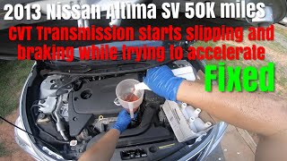 2013 Nissan Altima CVT Transmission Braking Slipping Failure Not Shifting Right Problems FIXED