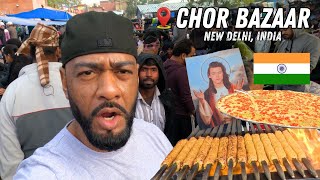 Exploring New Delhi’s Chor Bazaar 🇮🇳 | Street Food, Hidden Markets \u0026 Crazy Adventures