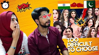 Choose one Challenge - Pakistani Actresses vs Indian | Indian reaction