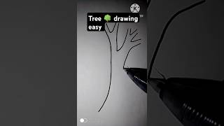 Easy art 🌳 tree drawing techniques how to draw a tree easy #shorts #art #drawing #draw #easydrawing