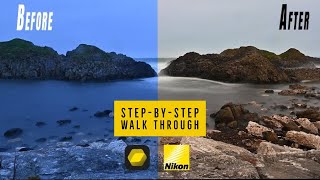 Nikon NX Studio Walk Through RAW processing with a Long Exposure image of the Northern Ireland Coast