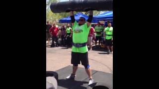 285lb Log Clean And Press Arizona's Strongest Man