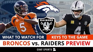Broncos vs. Raiders Week 6 Preview & Predictions: Von Miller, Teddy Bridgewater + Keys To The Game