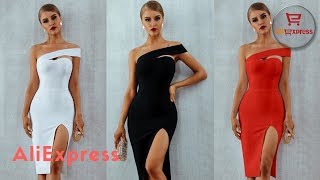 Dress From AliExpress  Bodycon Bandage Dress Women Vestidos Verano 2019 Summer Sexy Party Dresses