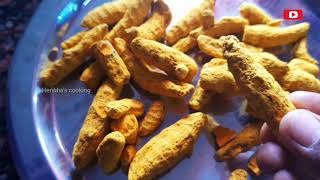 Homemade turmeric powder in tamil|சுத்தமான முறையில் வீட்டிலேயே மஞ்சள் தூள்|manjal thool in tamil