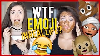 WTF EMOJI'S IN REAL LIFE!?!! Emoji Challenge