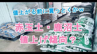 【ガーデニングDIY】赤玉土、鹿沼土、値上げ