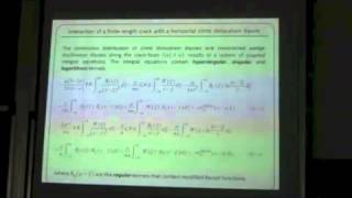Dr. K. Baxevanakis. Interaction of cracks with dislocations and dislocation dipoles