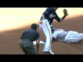 min@mil lucroy catches dozier stealing second in 1st