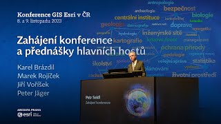 Zahájení konference GIS Esri 2023 a přednášky hlavních řečníků