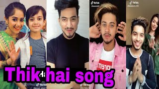 Thik Hai song || Funny Tik Tok musically video || Jannat zubair, Mr. Faisu, Hasnaink khan,