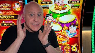 PLAYING THE BRAND NEW HIGH LIMIT DANCING DRUM TOWER SLOTS!