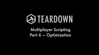 Multiplayer Scripting Part 6 - Optimization
