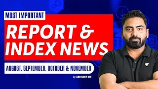 Most Important Report & Index News Current Affairs | Current Affairs By Abhijeet Sir