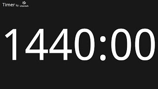 1440 Minute Countup Timer