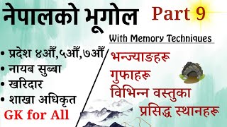 नेपालको भूगोल -Part 9 | नेपालका सम्पूर्ण भञ्ज्याङहरू, विभिन्न वस्तुका लागि प्रसिद्ध स्थानहरू,गुफाहरू