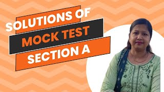 Detailed Solutions of Mock Test Section A #Free Mock Test for Inorganic Chemistry