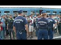 migrants arrive in austria from hungary