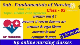 अस्पताल क्या है ? अस्पताल में स्वास्थ्य दल # अस्पताल के प्रमुख विभाग# अस्पताल के कार्य एवं प्रकार