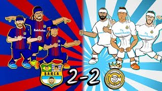 🤜🏻🥋2-2 EL CLASICO: KUNG-FU FIGHTING!🥋🤛🏻 (Barcelona vs Real Madrid highlights goals 2018)