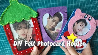 DIY Felt Kpop Photocard Holder Tutorial - Sewing Method🎀✨