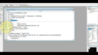 Vb6.0 | NGO Project 'frmMemebrs - delete data' | CodeLearning