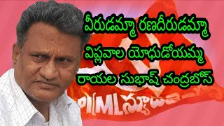 సిపిఐ(ఎం ఎల్)న్యూడెమోక్రసీ రాష్ట్ర కార్యదర్శి రాయల సుభాష్ చంద్రబోస్ శృతిలో