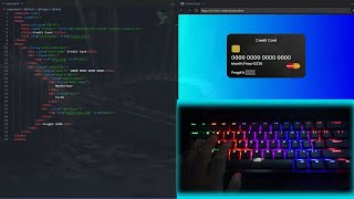 ASMR Programming - Credit Card Using HTML,CSS - No Talking