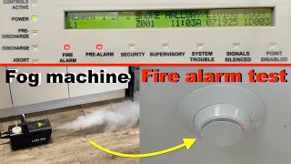 Setting Off Fire Alarm System With Fog Machine - Testing Smoke Detection
