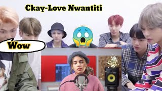 BTS REACTION TO Ckay-Love Nwantiti (acoustic version)| cover by Aish @viralvideoreaction7721