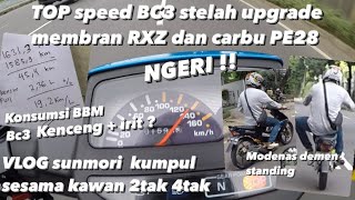 Vlog SUNmori 13-2-2021 , + jajal tipis topspeed BC3 setelah upgrade , NGERI !!