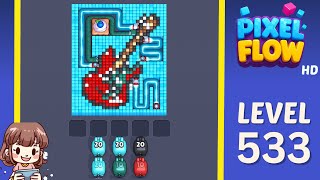 Pixel Flow Level 533 Solution Walkthrough