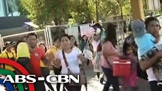 Passengers rush to leave Batangas Port due to earthquake