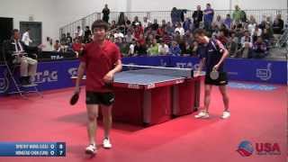 Men's Singles Event 3 Final: Timothy Wang vs. Hongtao Chen - 2012 North American Olympic Trials