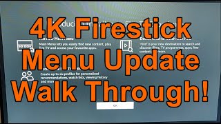 How to update your 4K Fire TV stick to the New Layout - Shows you my Fire TV stick updating April 21
