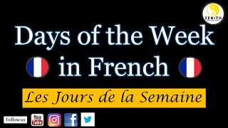 Learn French - Days of the Week in French | French Weekdays