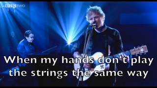 Ed Sheeran - Thinking Out Loud Karaoke Cover Backing Track + Lyrics Acoustic Instrumental