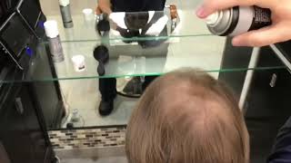 Hair Fiber Demonstration (Toppik vs Hair3 Fibers)